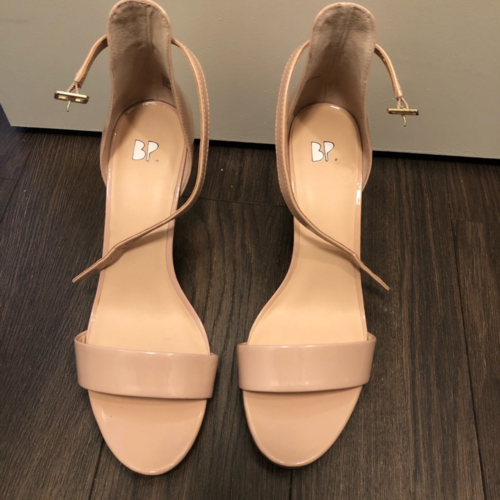 Cream sandals, worn once. Size 9